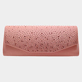 BLING SOLID RECTANGLE EVENING CLUTCH / CROSSBODY BAG